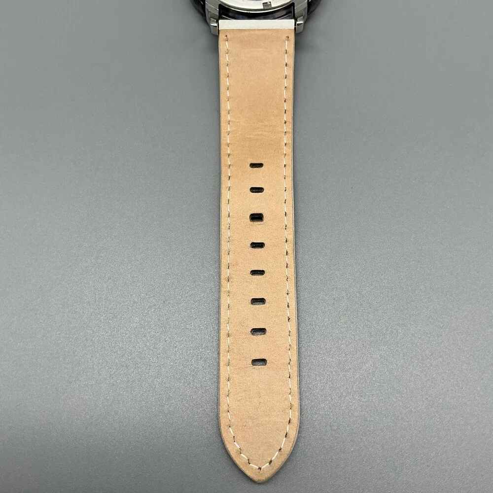 Vania Womens Watch 39mm White Mother Of Pearl Swarovski Dial Leather New Battery